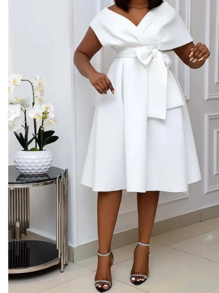 Womens Mid Length A Line Dress, Slim Fit V Neck,... From Sereinstore, Rs.3,727.13 In Bulk