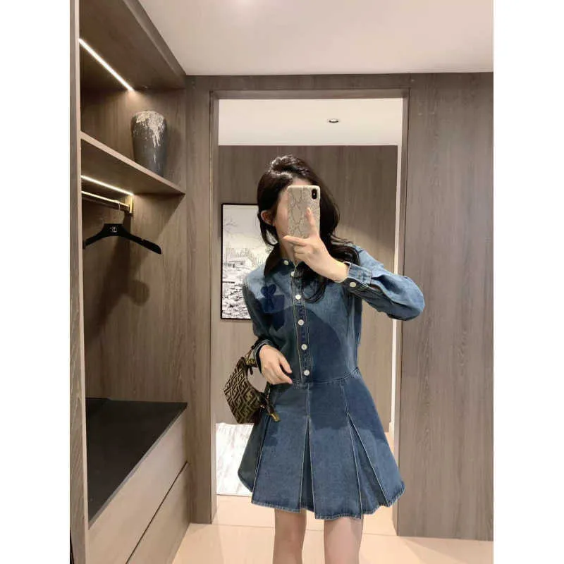 velvet denim dress Color Blocked For Women, Turn Down... From Mengyang02, Rs.1,301.53 In Bulk tiered hemline with a Style_Plunge Neckline Denim midi shirt Military Uniform Jersey Display Color:Dark Steel