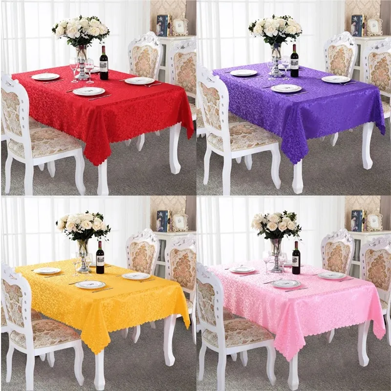 Tischdecken, Stofftischdecken für rechteckige, quadratische und runde Tische, Restaurant, Hotel, Picknick, Couchtische im europäischen Stil,