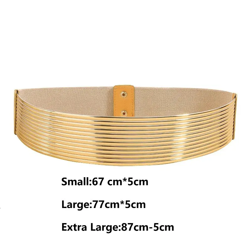 Decorative Gold Waist Belt, Wide Elastic Band, Bright... From Huafei10, Rs.842.37