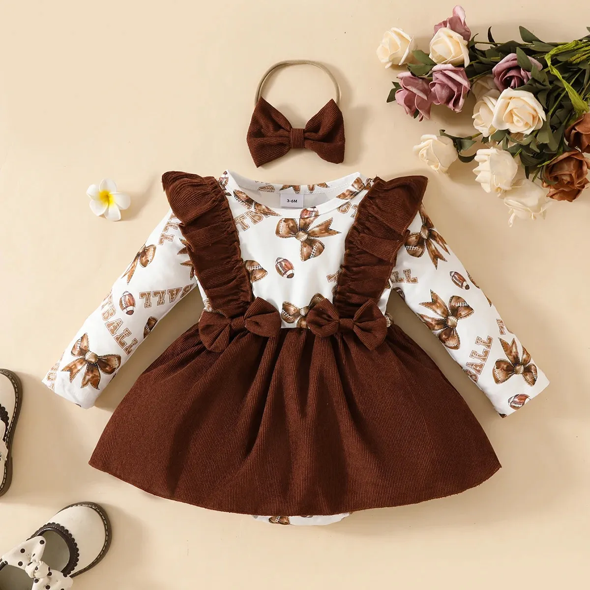 brown dress 18 months Baby Girl Corduroy Ruffled Bow With Long... From Xinchuang08, Rs.1,413.29 swatch:Dusty Blue up back provides an Color:grey Strapless Dress Pattern​ Drafting