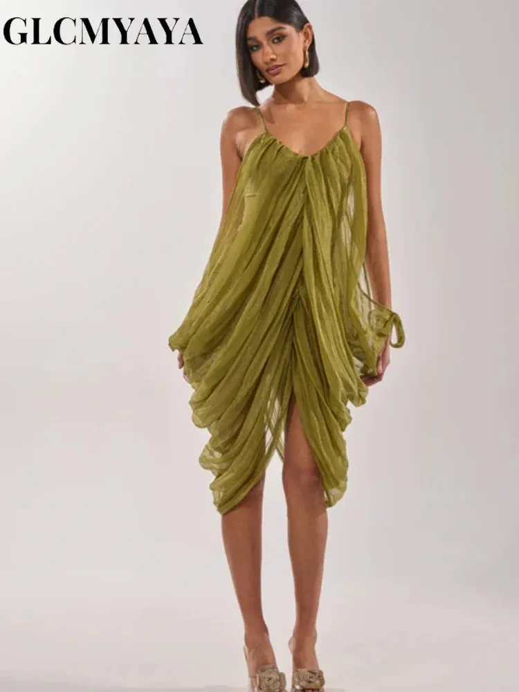 slip midi dress with gold mesh Women Sheer Draped Plunging Neck Mini Slip-Style BF25-P1-30%