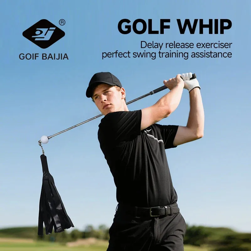BAIJIA Golf Swing Training Ribbon Stick Whip Sound From