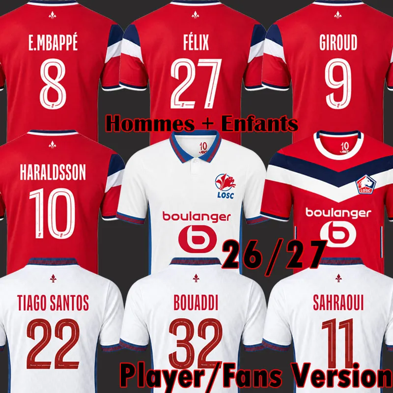 2026 2027 LOSC Lille Soccer Jerseys GIROUD 80 Year From