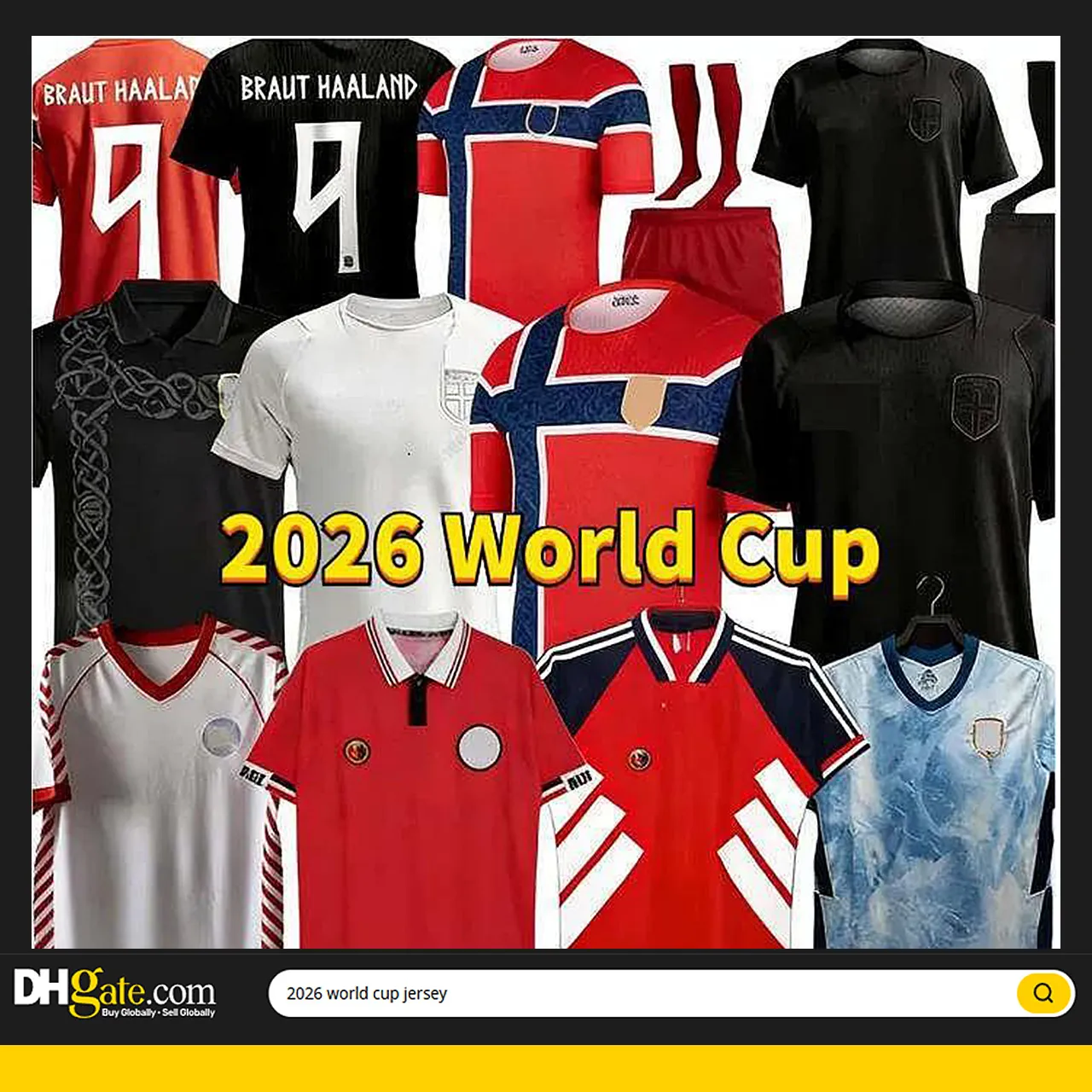 Norway Jersey 2026 World Cup HAALAND Soccer Jerseys SORLOTH NUSA ...
