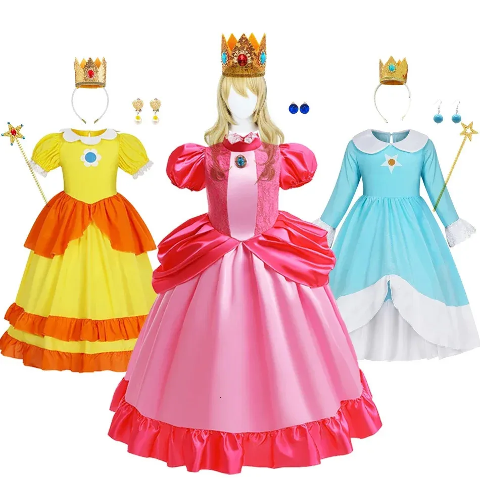 Girls' Peach Rosalina Princess Cosplay For Birthday Parties, Carnivals ...