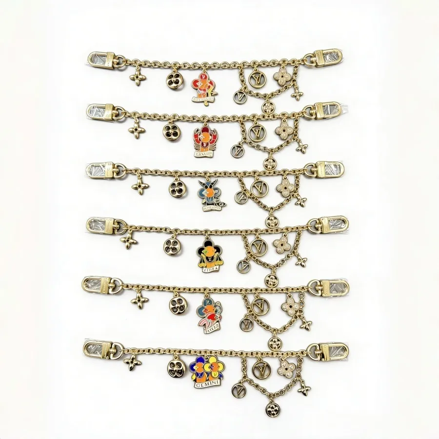 Zodiac Signs Bag Charm Metal