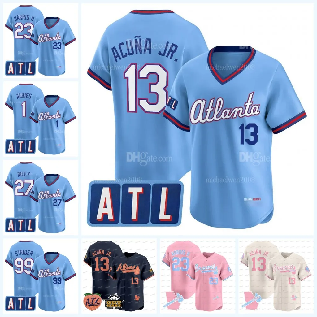 Braves 2025 Atliens ATL Patch Baseball Jersey  From