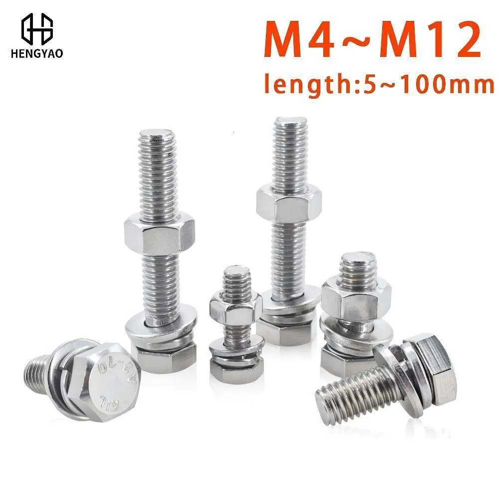 Boulons à œil Triangulaire Inox 304 – M8 M10 M12, Longueurs Variées !