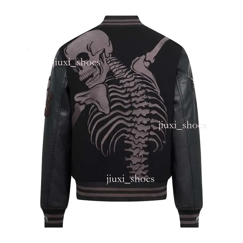 God Speedes Mens Leather Varsity Jacket Waterproof From