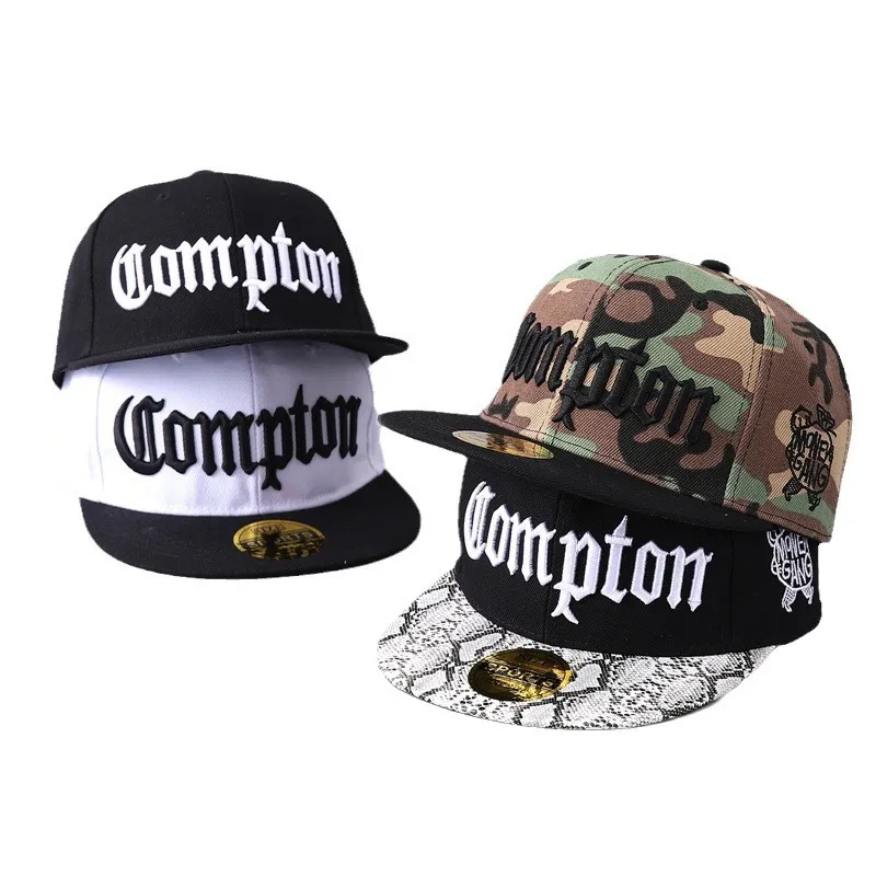 New COMPTON CAP Street Dance Men's And Women's Hip Hop Headwear Adult Outdoor Leisure Sun Baseball Hat Free Shipping_voghion.com