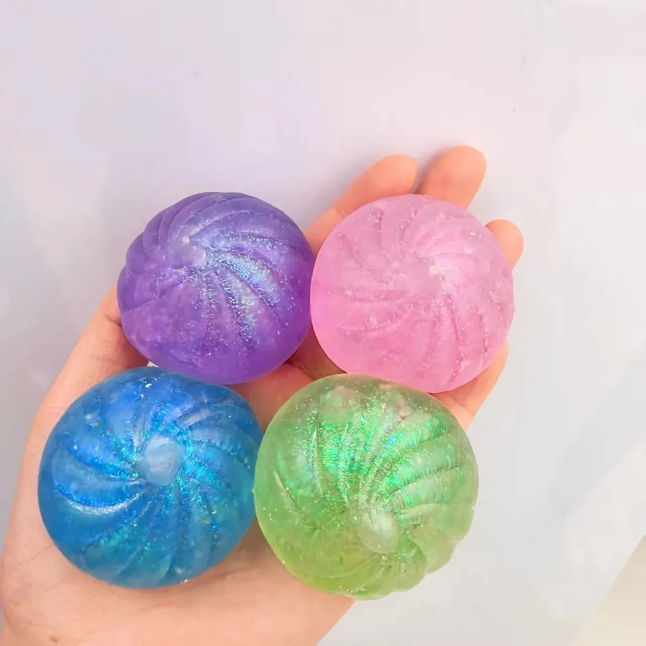 Squishys Boulettes à Paillettes – Boîte De Boulettes Spongieuses Colorées Mystérieuses, Jouets Anti-stress Fidget Pour Adultes Et Ados