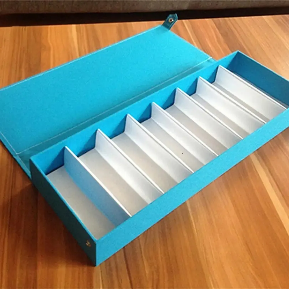 Black Plastic 8-Grid Eyeglass Organizer Case, Slotted Sunglass Storage Box for Women Sunglasses Cases