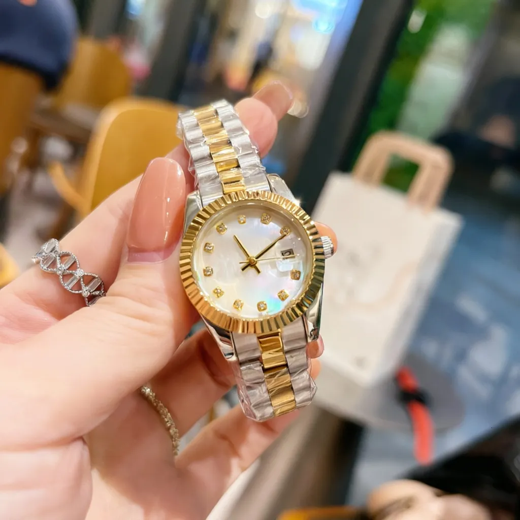 Women\'s Gold Automatic Diamond Luxury Mechanical Stainless Steel Wrist Watches OLEVS Gold Watches for Women Classic Diamond Automatic  main image 4