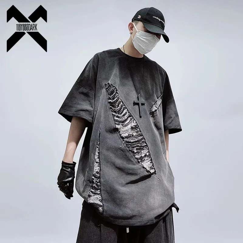 Vintage Hip Hop Oversized Washed Cotton T Shirt | DHgate