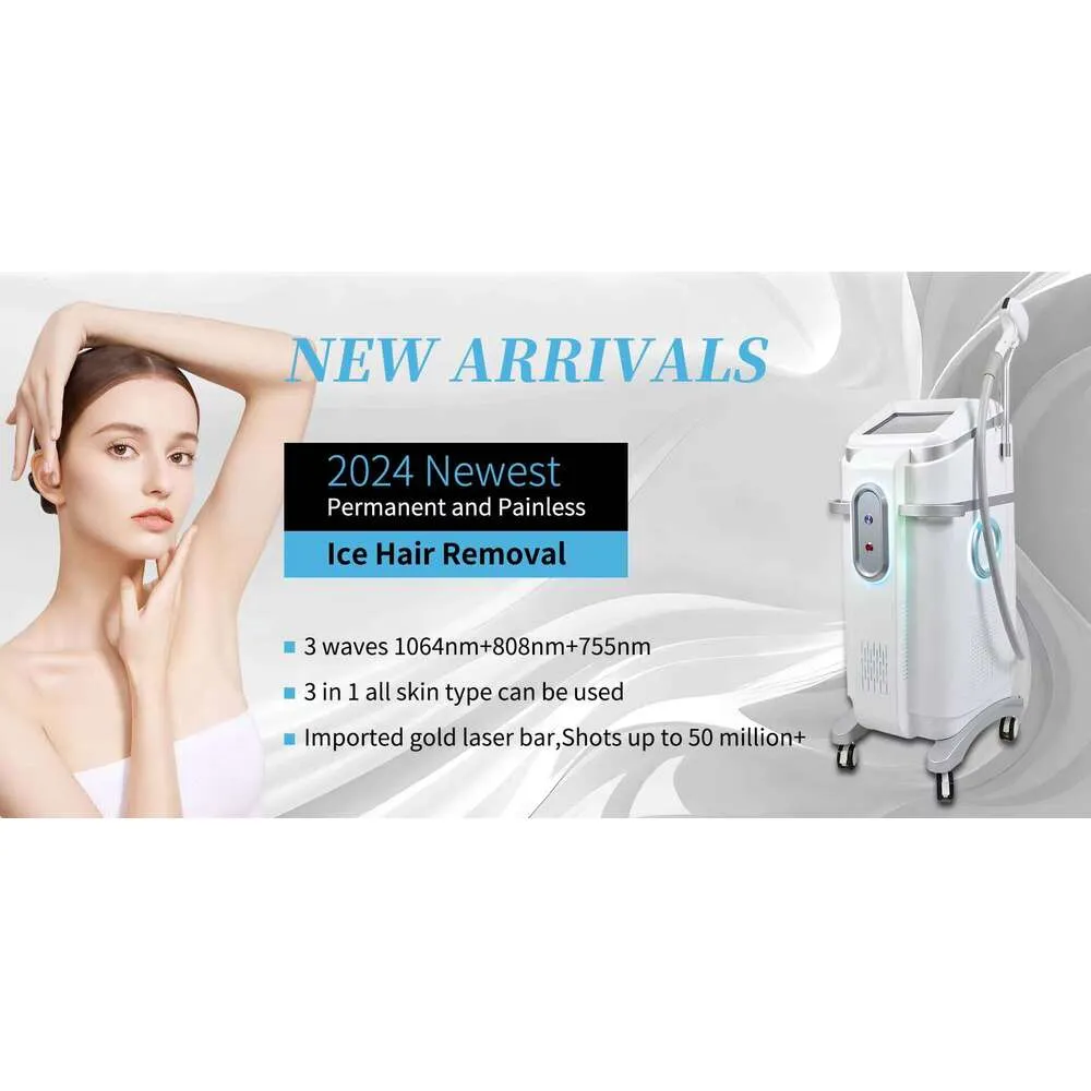 Vertical Ice Cooling System Painless Hair Removal From