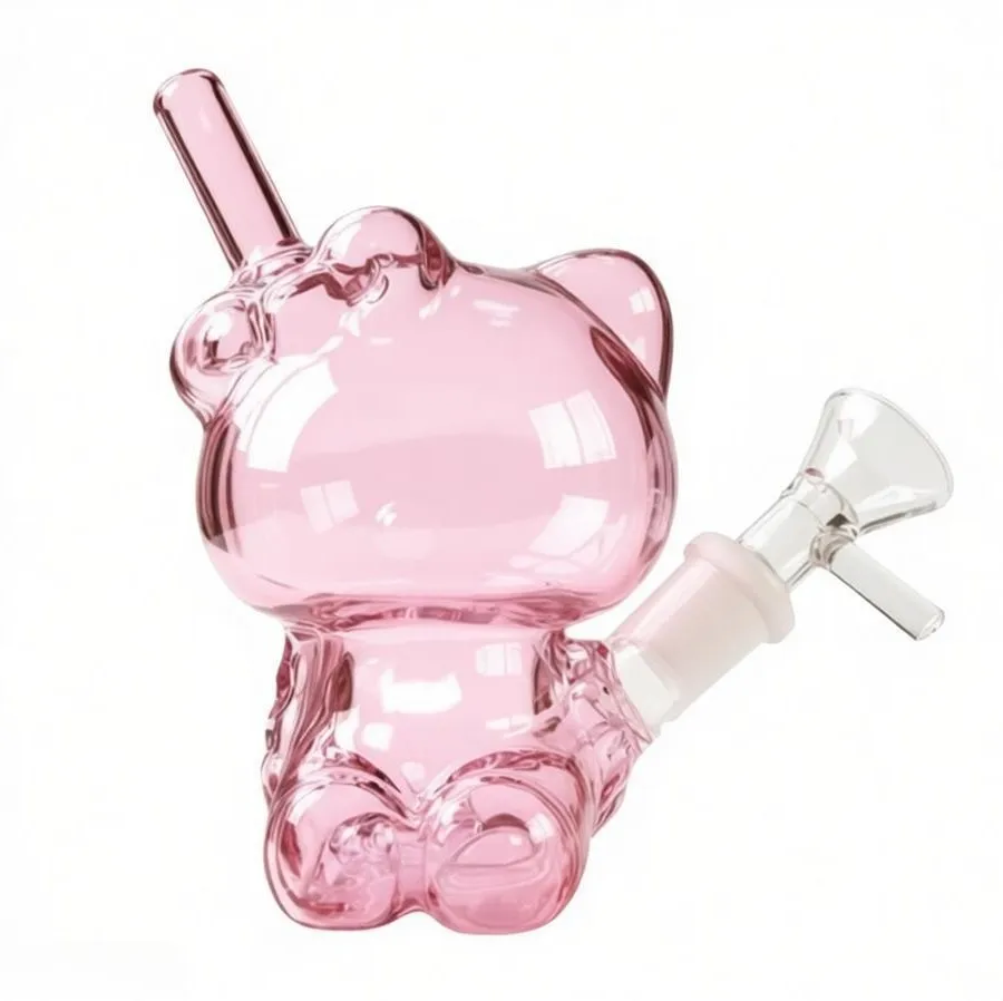 Wholesale Popular Pink Cute Small Glass Bong Mini... 