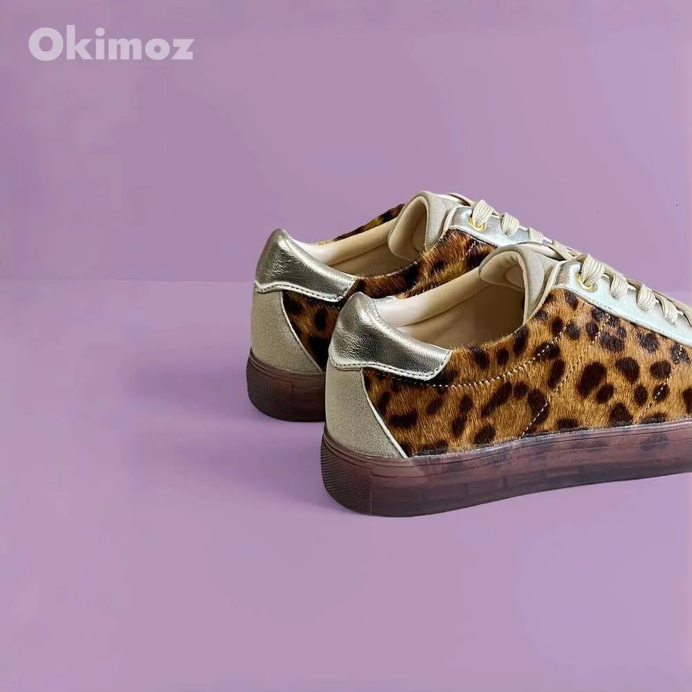 OKIMOZ Casual Sneakers Leopard Print Flat Breathable Mesh Lightweight Urban Running Sneaker Designer Shoes Outdoor Sport_voghion.com