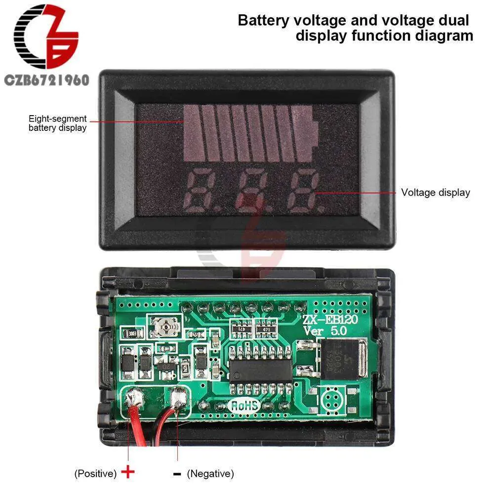エイト LED Car Charge Level Indicator 12V/24V To 72V From Dh1102729193