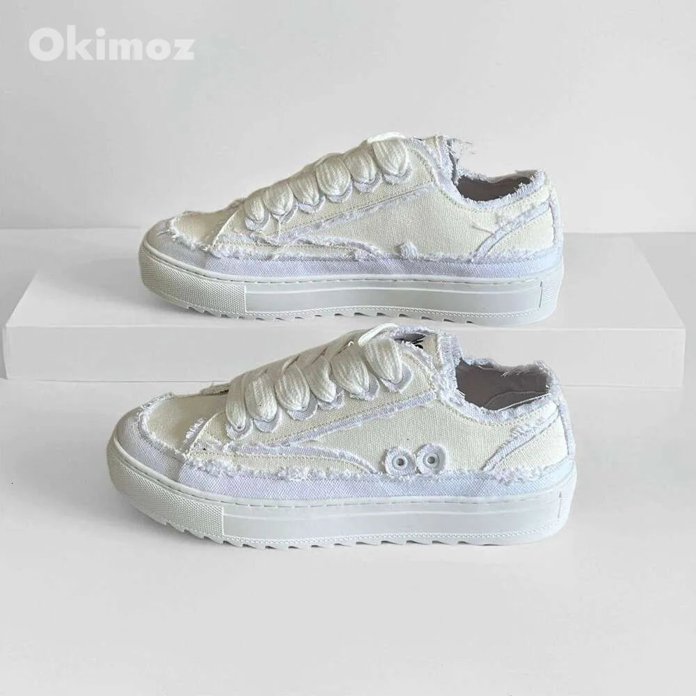Okimoz Casual Running Sneaker Designer Shoes Retro Fringed Lace Up Trainers Gym Sneakers For Women Big Size_vogvips.com