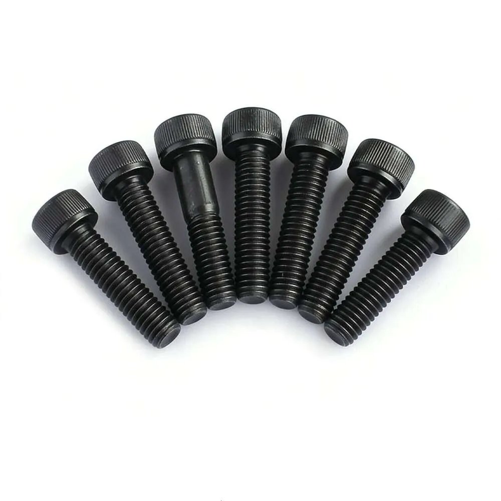 M3 X 8mm Hex Socket Head Cap Screws – 12.9 Alloy Steel, Full Thread, Black, 100-Pack