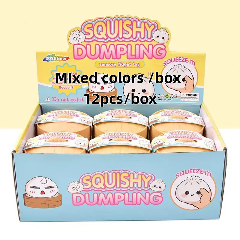 2 Peluches Squishy Con Forma De Dumpling – Juguete Antiestrés Gigante Con Purpurina Para Niños Y Adultos – Relajación Y Regalo