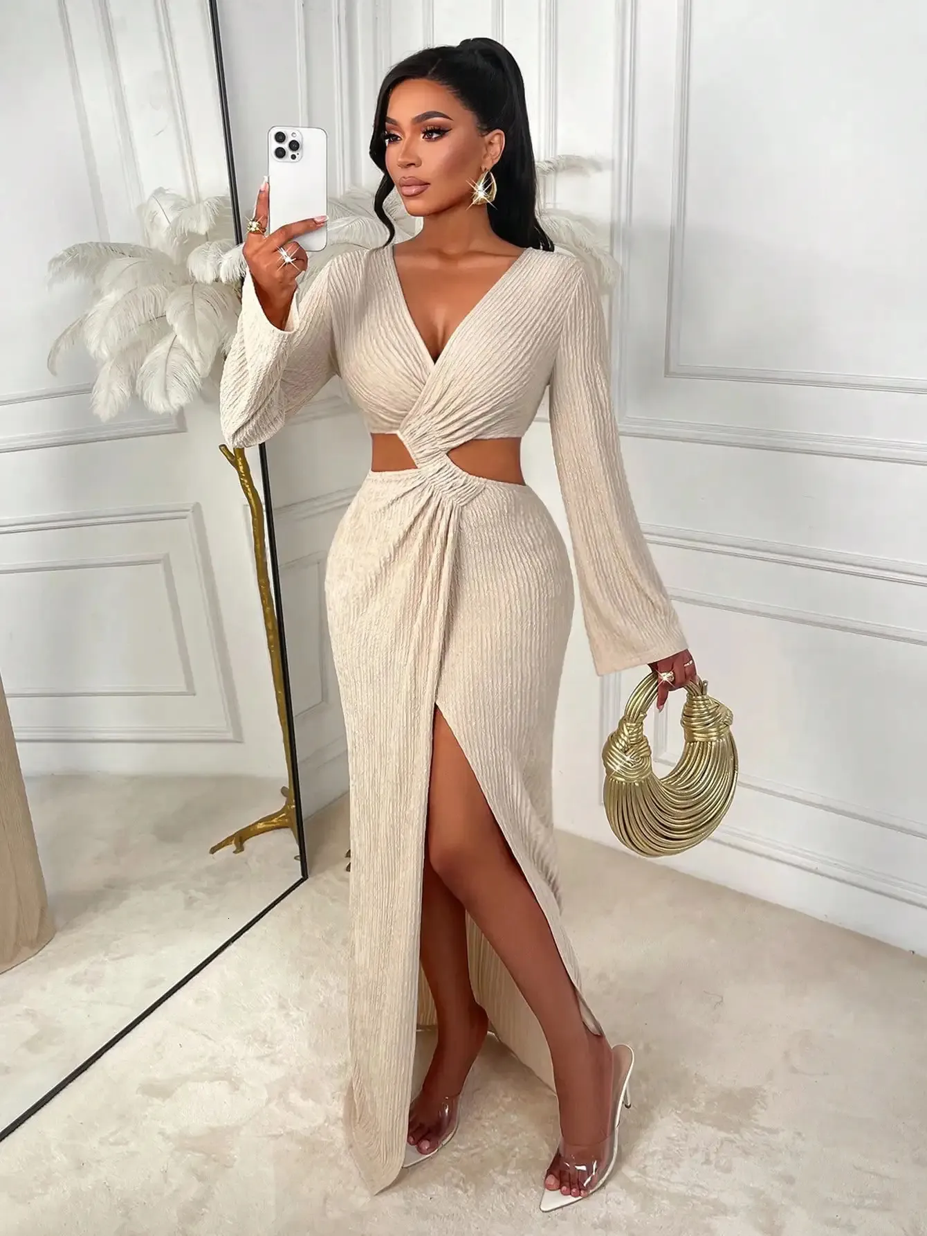 long dresses for juniors Chiffon V Neck Burgundy Prom Backless Beaded Formal Dresses Plus Size ARD1045 bodycondress allowing it to be Tribal Mixed Media Sleeveless Color:Navy & Gold