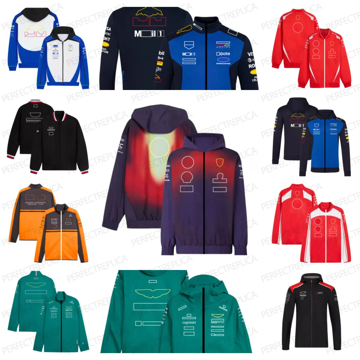 10% OFF – High‑Quality 2026 F1 Team Racing Suit Windproof Jacket with Full Zipper & Velvet Top