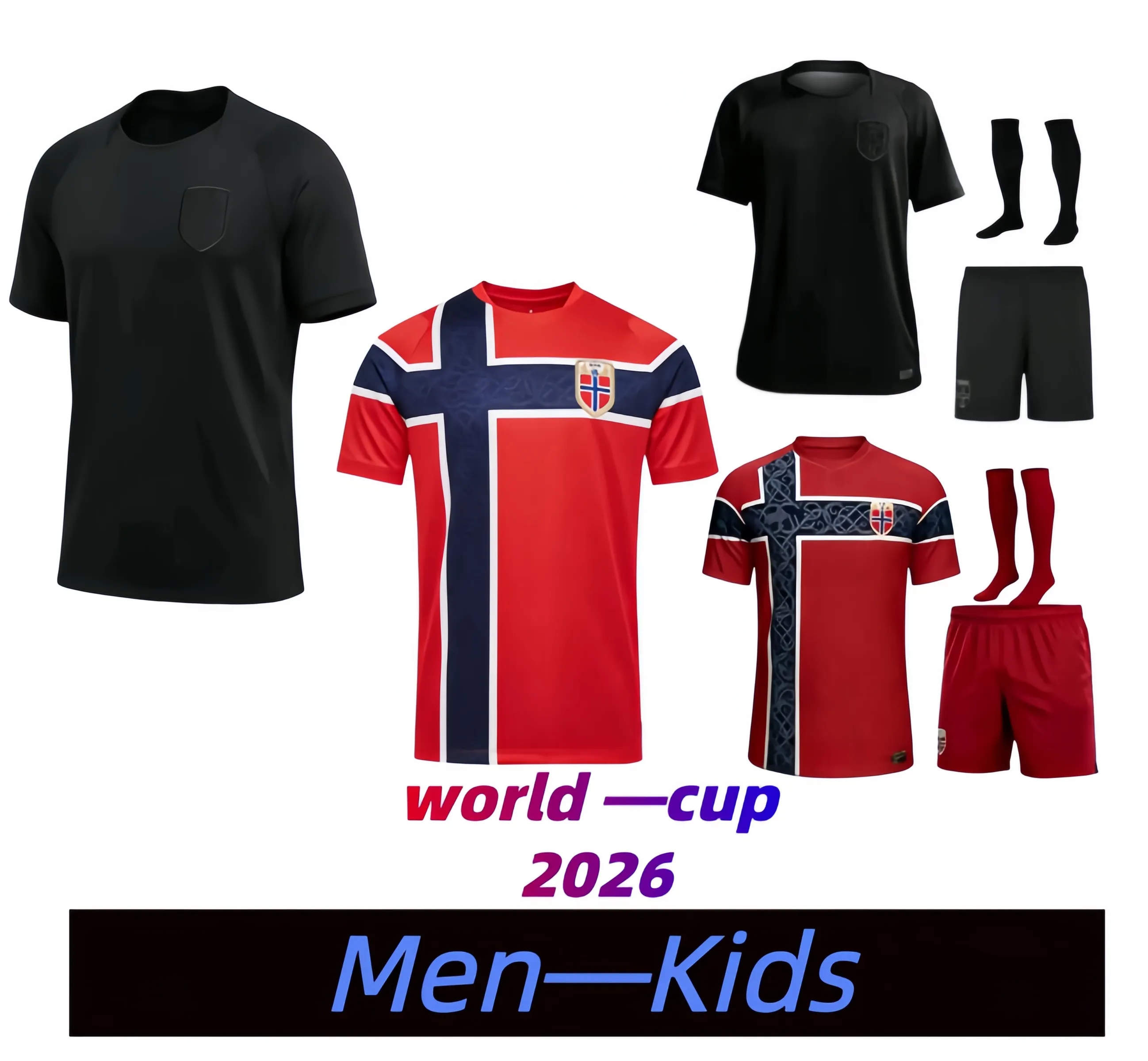 2026 Norway HAALAND 2026 World Cup Soccer Jerseys SORLOTH Berge ...