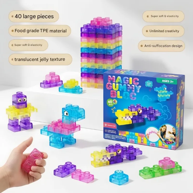 Magic Blocks Magic Transparent Gummy Blocks Soft TPE... From Noveltytoys8888, $6.48 ...