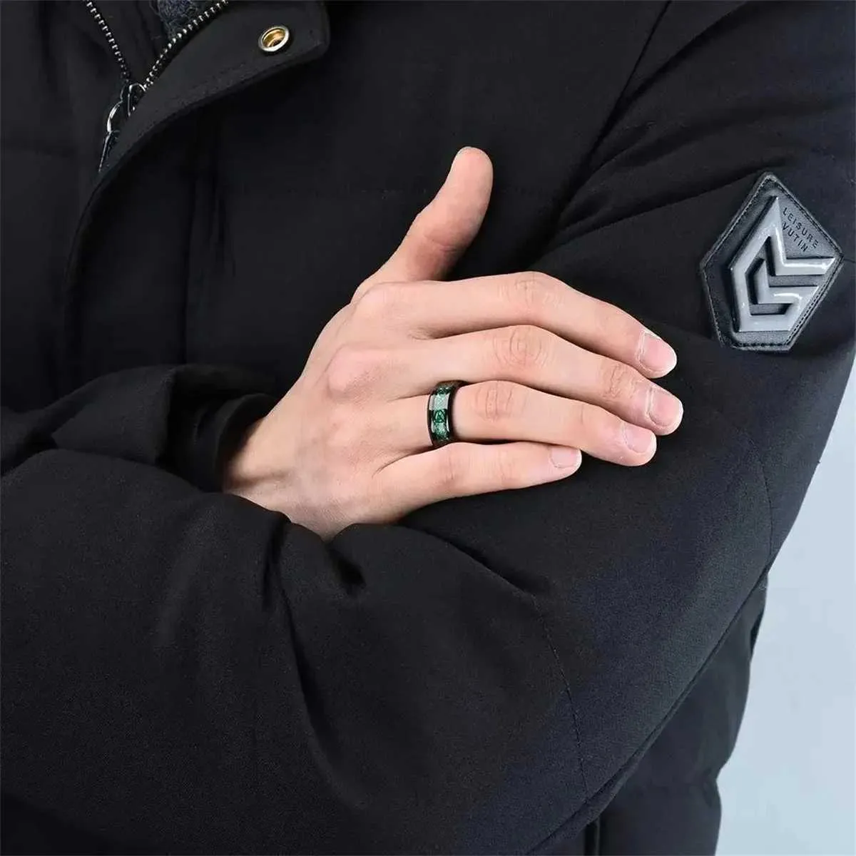 Edle Designer Ringe Aus Edelstahl Mit Keltischem Drachen-design_voghion.com