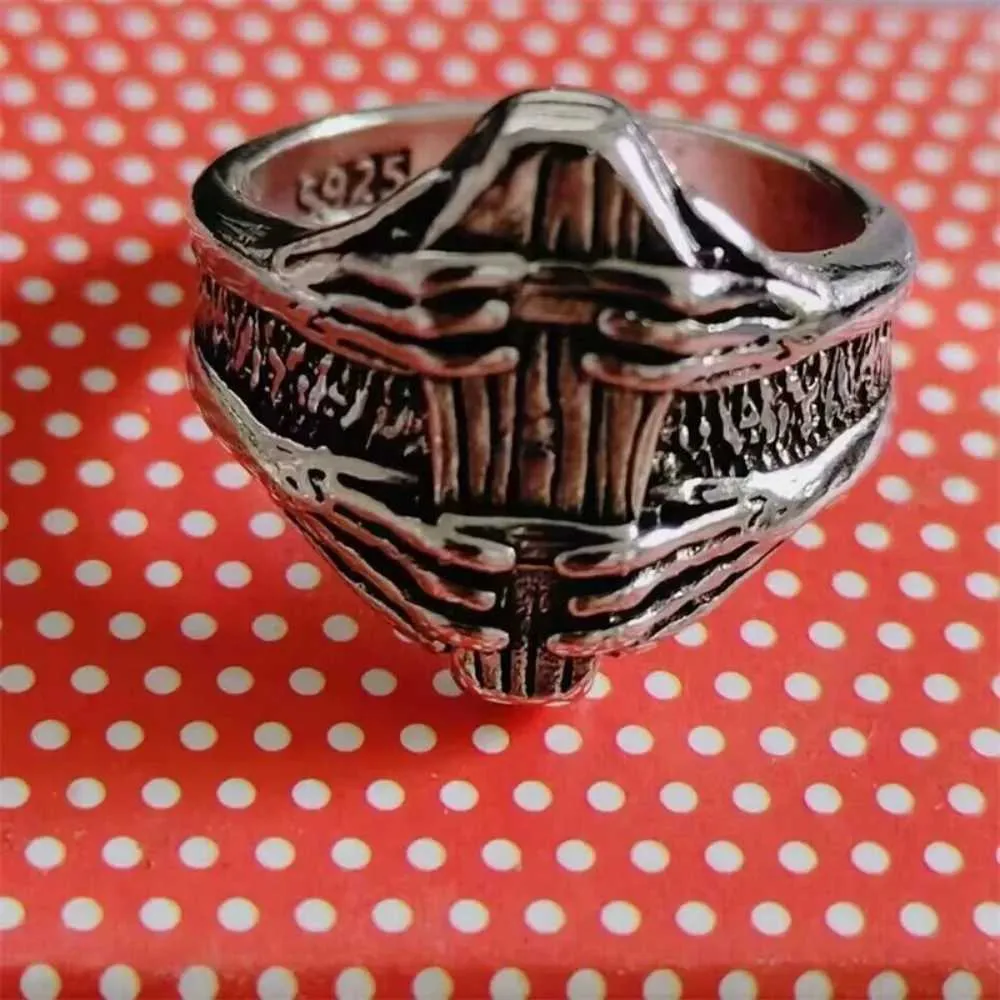 Classic Vintage Coffin Ghost Claw Vampire Devil Mens Adjustable Size Open End Ring Goth Punk Hip Hop Jewelry Party_voghion.com