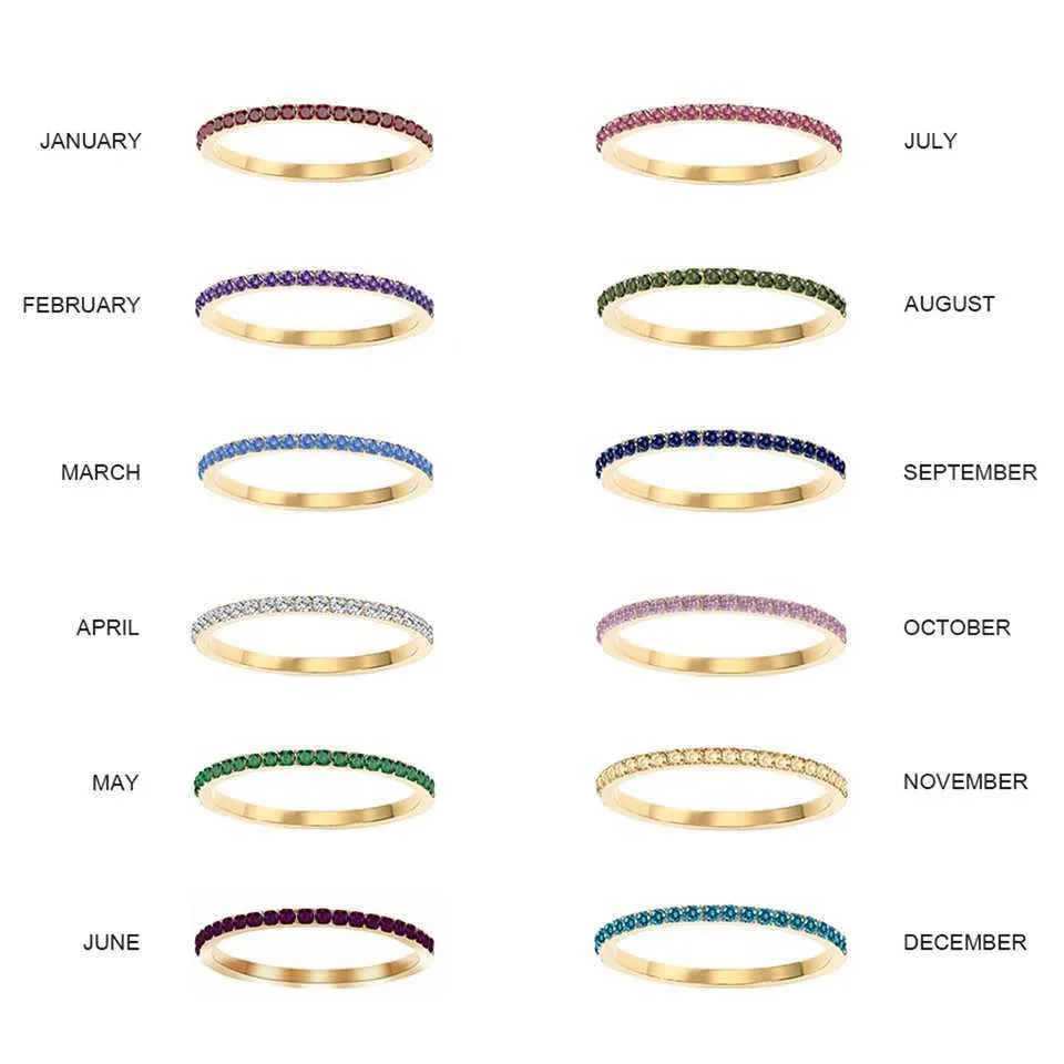 Designer ring met geboortesteen en kristallen voor dames_voghion.com