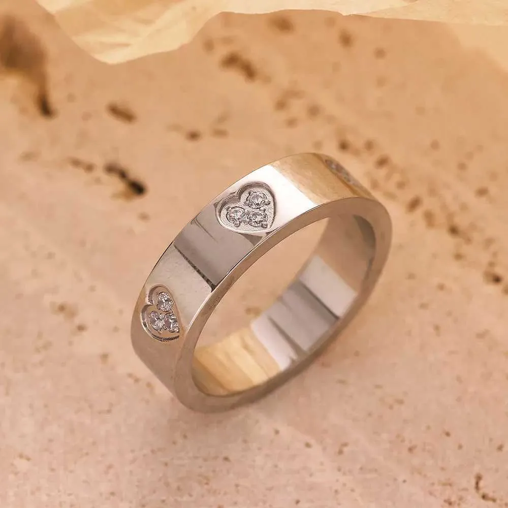 Crystal Star Ring Gold Plated Titanium Steel Waterproof Jewelry_voghion.com