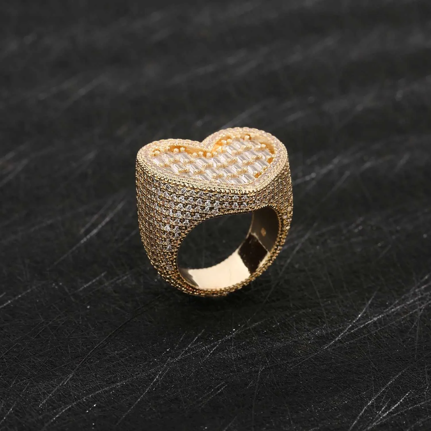 Delicate Heart Shape Ring 3 Size Options Copper Jewelry Cute Gift For Her Anti Tarnish Fashion Design J260411_voghion.com