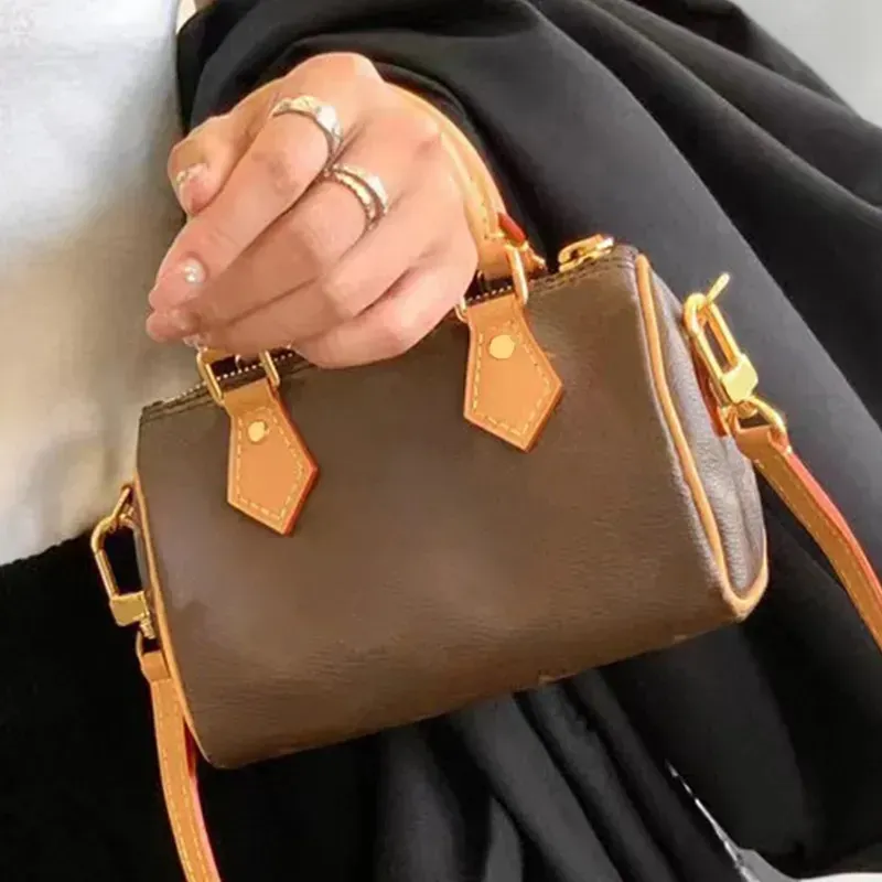 Luxury Designer Nano 16 Shoulder Bag Female Leather From
