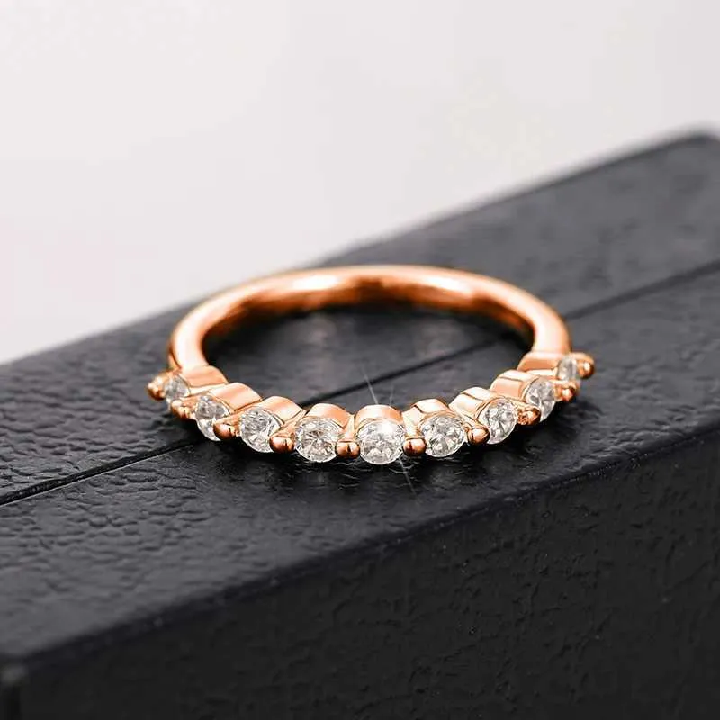 Minimalist Thin Cubic Zirconia Ring For Women Stackable Jewelry_voghion.com