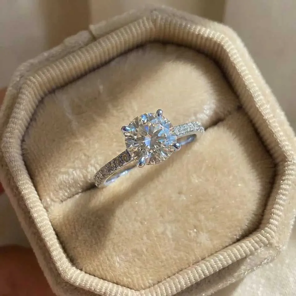 925 Sterling Silver Gorgeous Shiny Zircon Round Rings For Women Anniversary Marry Luxury High Quality Fine Jewelry Gift_voghion.com