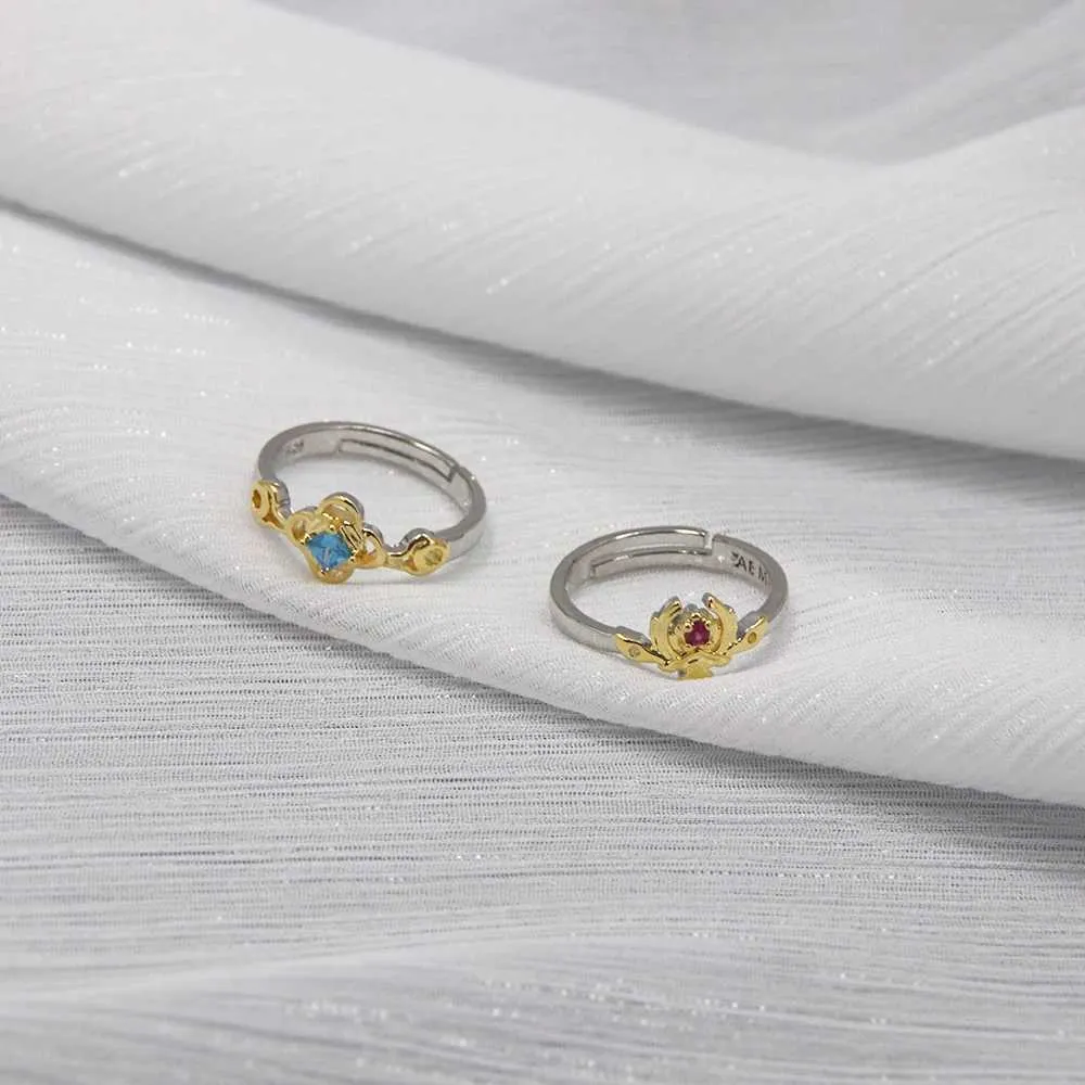 Genshin Impact cosplay van Diluc, Albedo en Ganyu Xiao, verstelbare ringen voor mannen, open ringen voor vrouwen, sieraden_voghion.com