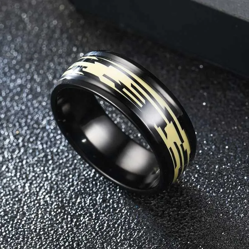 New Black Elegant Purple Colorful Shell Stainless Steel Ring For Women Men Jewelry Wholesale Size 6 13 J260411_voghion.com