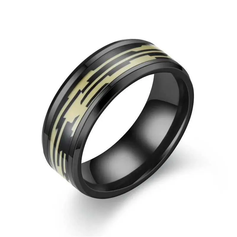 New Black Elegant Purple Colorful Shell Stainless Steel Ring For Women Men Jewelry Wholesale Size 6 13 J260411_voghion.com