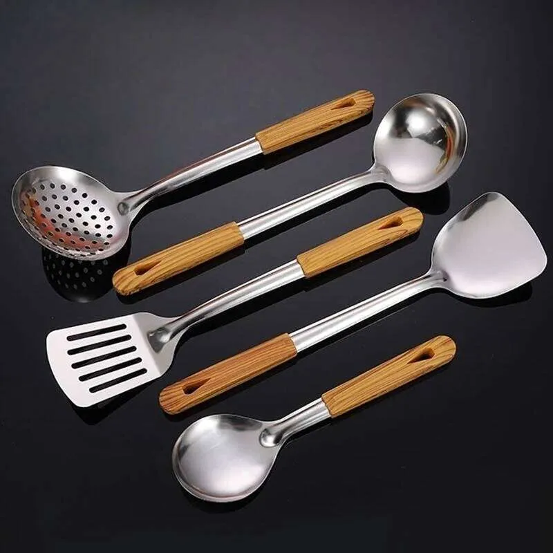 Stainless Steel Cooking Spoons And Spatulas Spoon... 