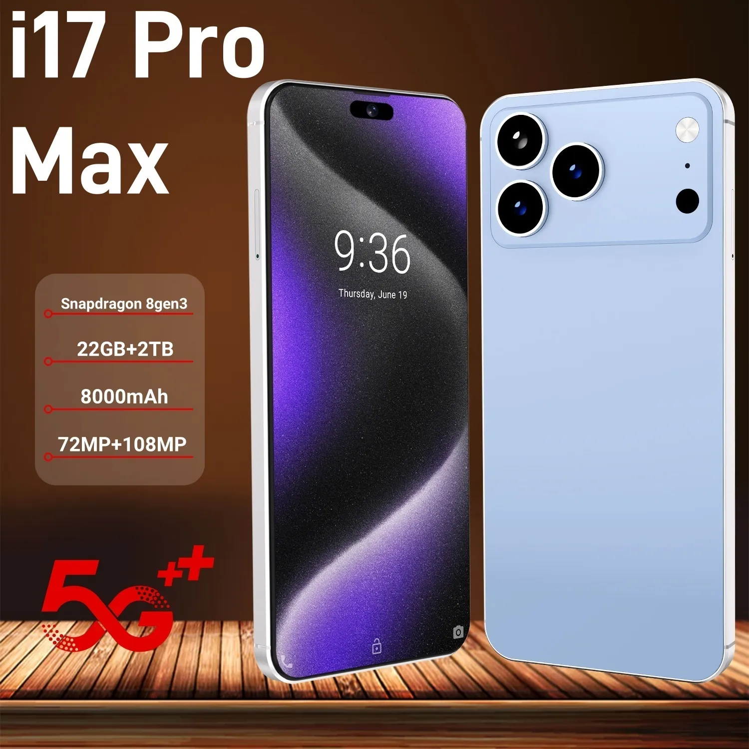 Global Version I17ProMax 5G Top 10 Smartphones 2022... 