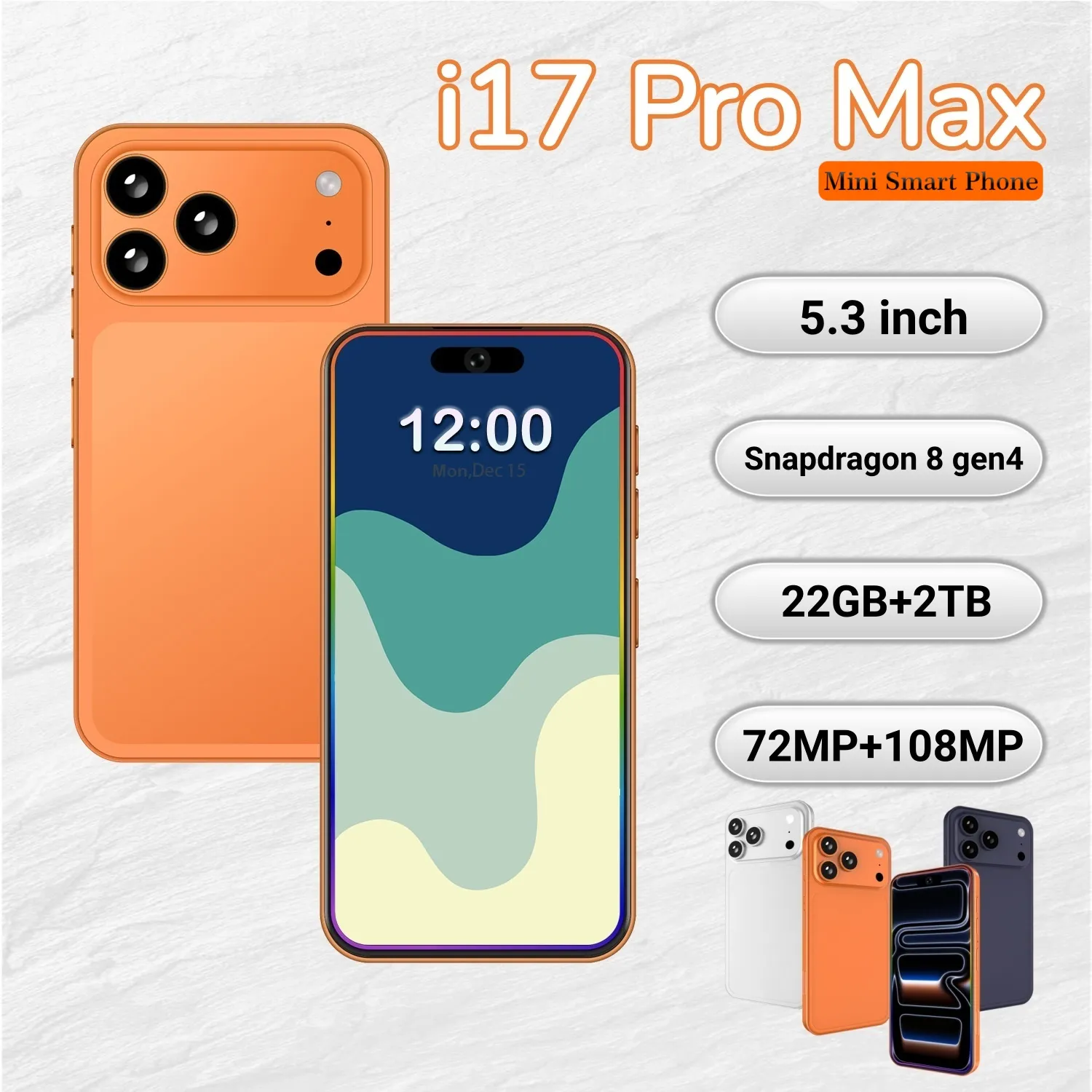 I17Pro Max Global Version Snapdragon 8 Elite 12core... 