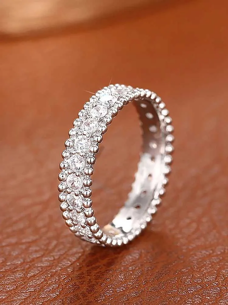 925 Sterling Silver Simple Classic Gorgeous Round Zircon Ring For Women Engagement Wedding Luxury High Quality Fine_voghion.com