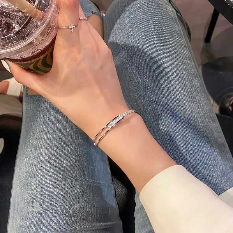 Pulsera de plata de ley 925 con dije de circonita, estilo sencillo, personalidad, para mujer, regalo de fiesta para amigas, joyería exquisita_voghion.com