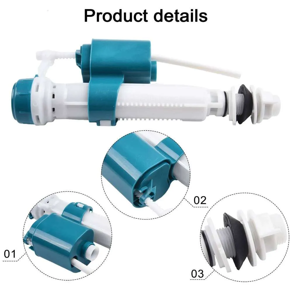 Siphon Inlet Siphon Float Fill Valve Toilet Cistern Inlet 26.3 9.6cmL X W ABS Bottom ...