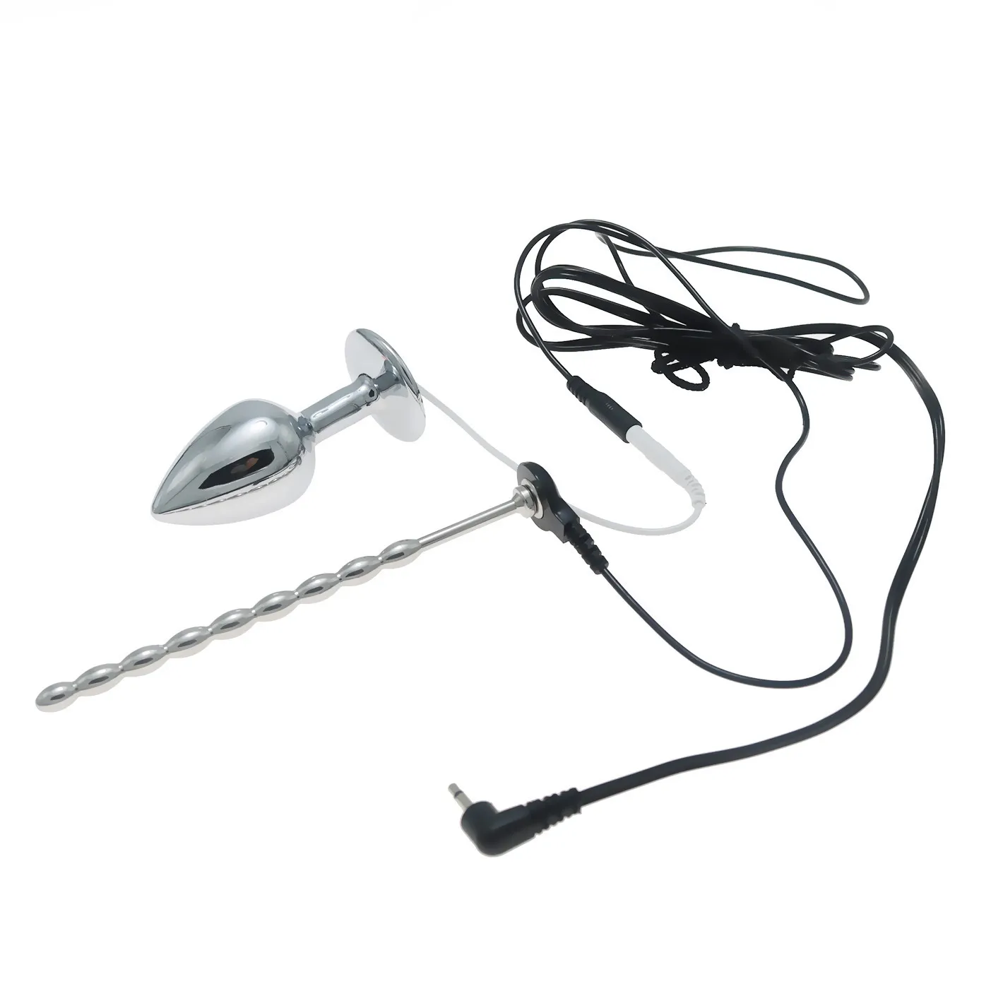 shock anal plug Plug Anal de Metal com Rabo de Pelúcia Longo main image 0