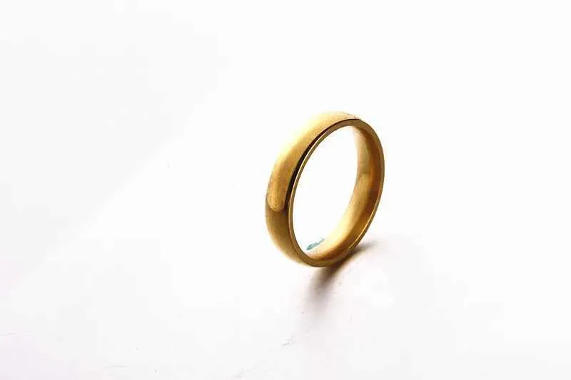 Minimalist 6mm Titanium Ring High Polish Wedding Band For Couples_voghion.com