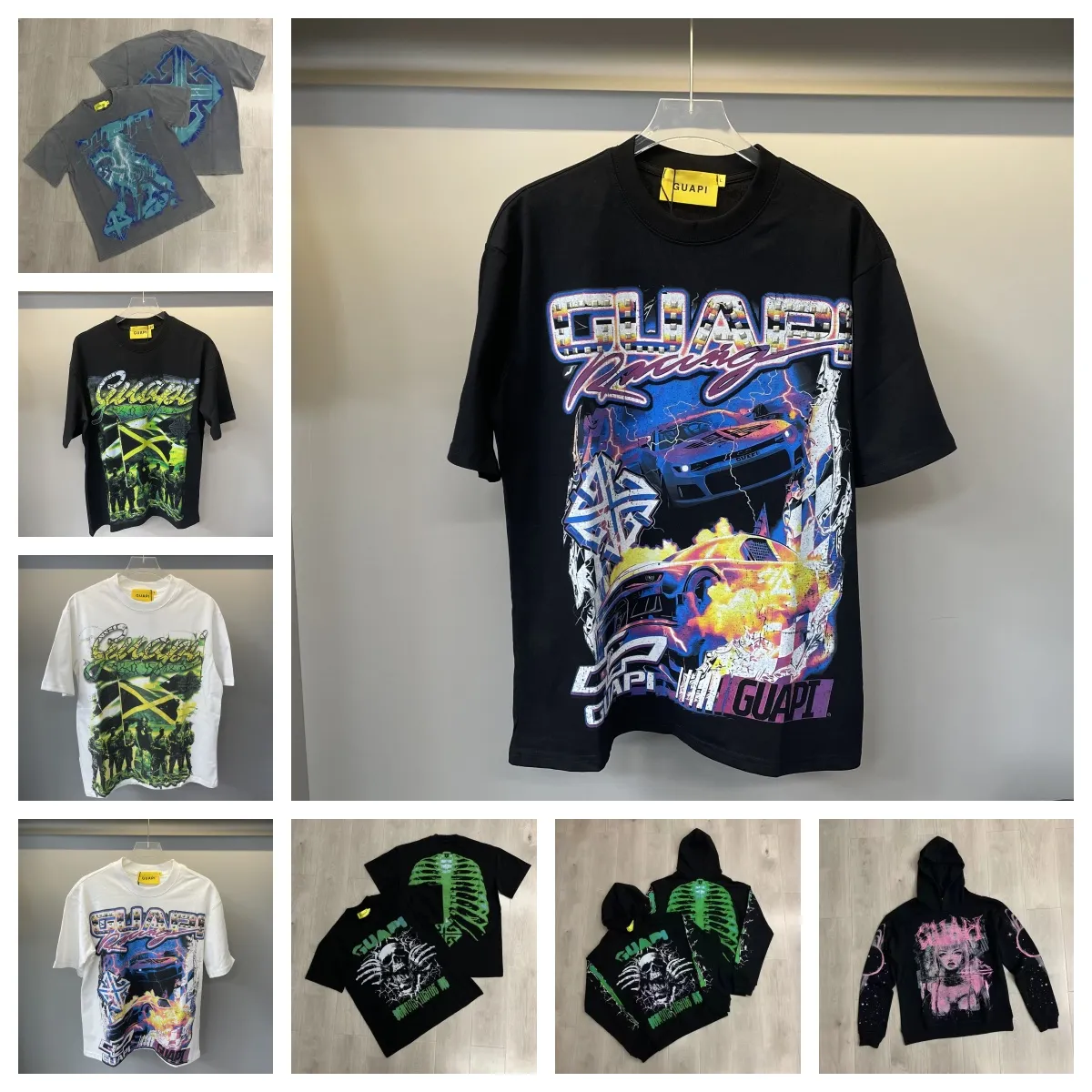 Wholesale Guapi Black Revived Tee V2 Short Sleeve T Shirt  From
